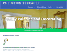 Tablet Screenshot of paulcurtisdecorators.ie